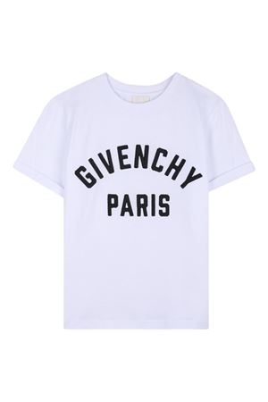 white fabric t-shirt GIVENCHY KIDS | H3110910P